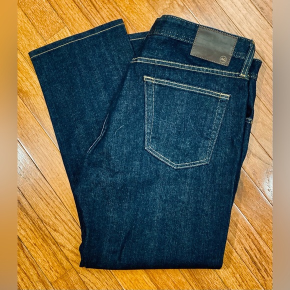 AG Adriano Goldschmied Jeans Mens 36 х 32 Blue Slim Straight Leg - Picture 4 of 17